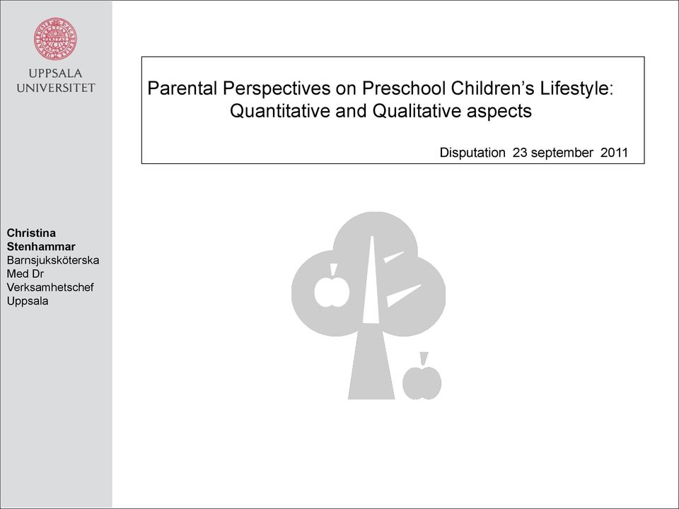 Qualitative aspects Disputation 23