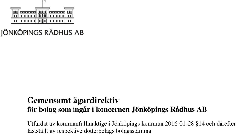 kommunfullmäktige i Jönköpings kommun 2016-01-28