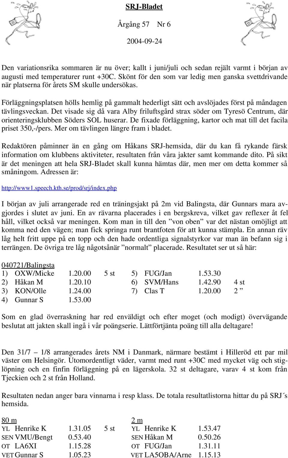 Förläggningsplatsen hölls hemlig på gammalt hederligt sätt och avslöjades först på måndagen tävlingsveckan.