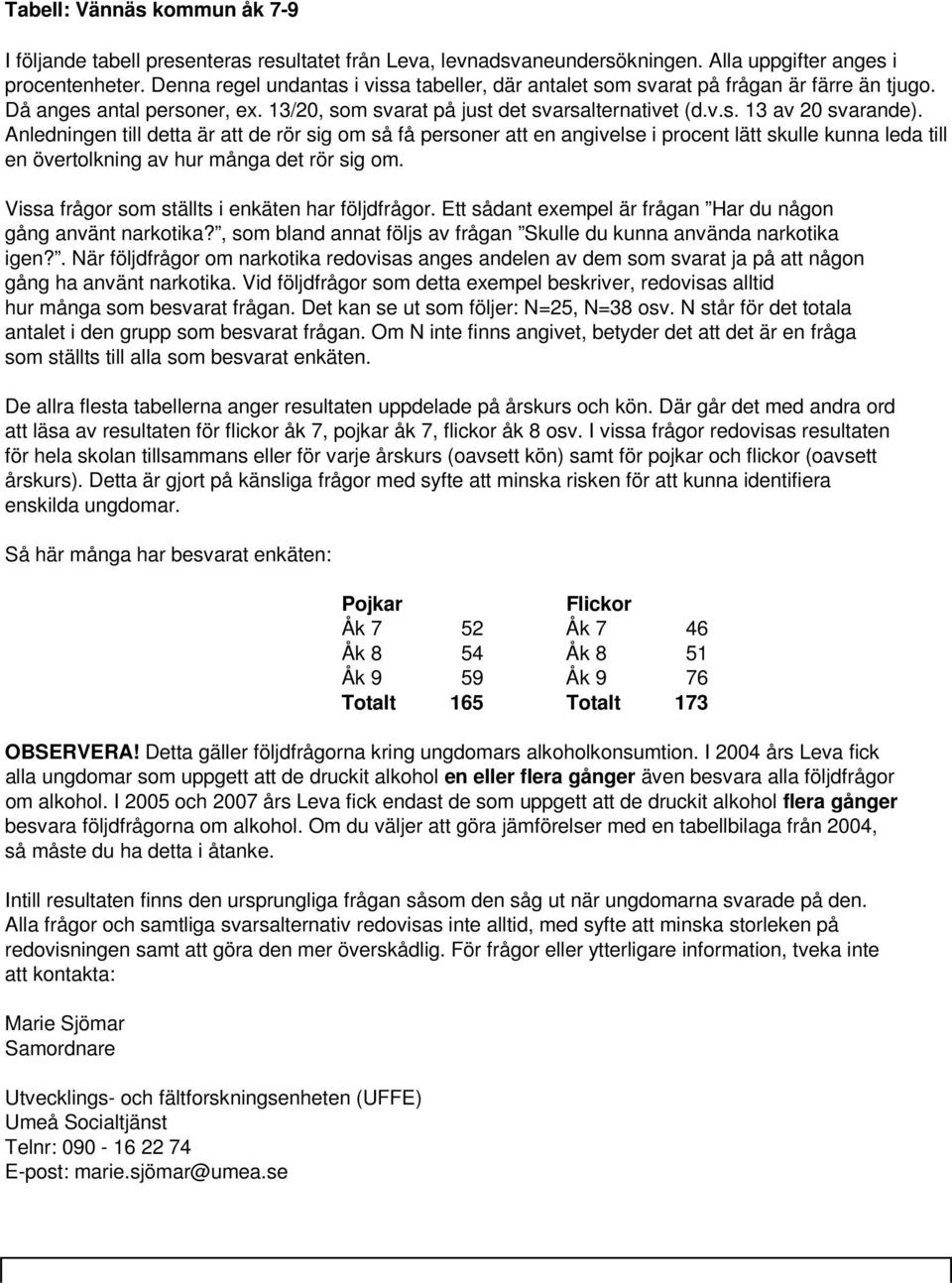 Anledningen till detta är att de rör sig om så få personer att en angivelse i procent lätt skulle kunna leda till en övertolkning av hur många det rör sig om.