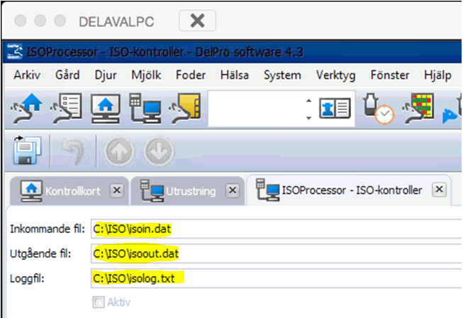 DelPro Software - Utrustning iv.