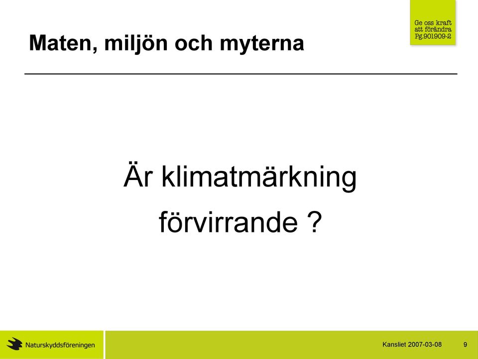 klimatmärkning