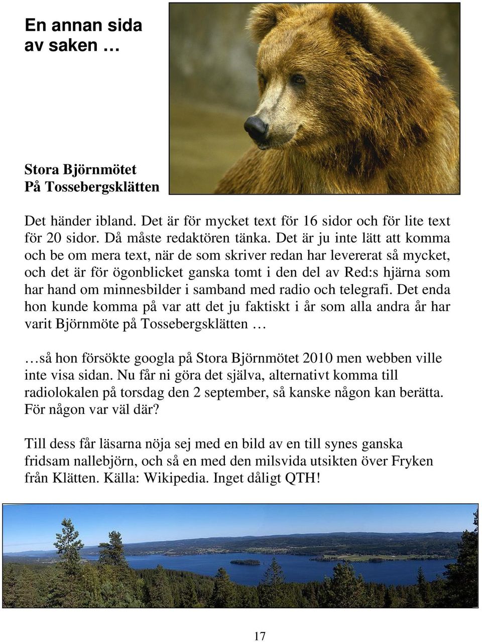 samband med radio och telegrafi.