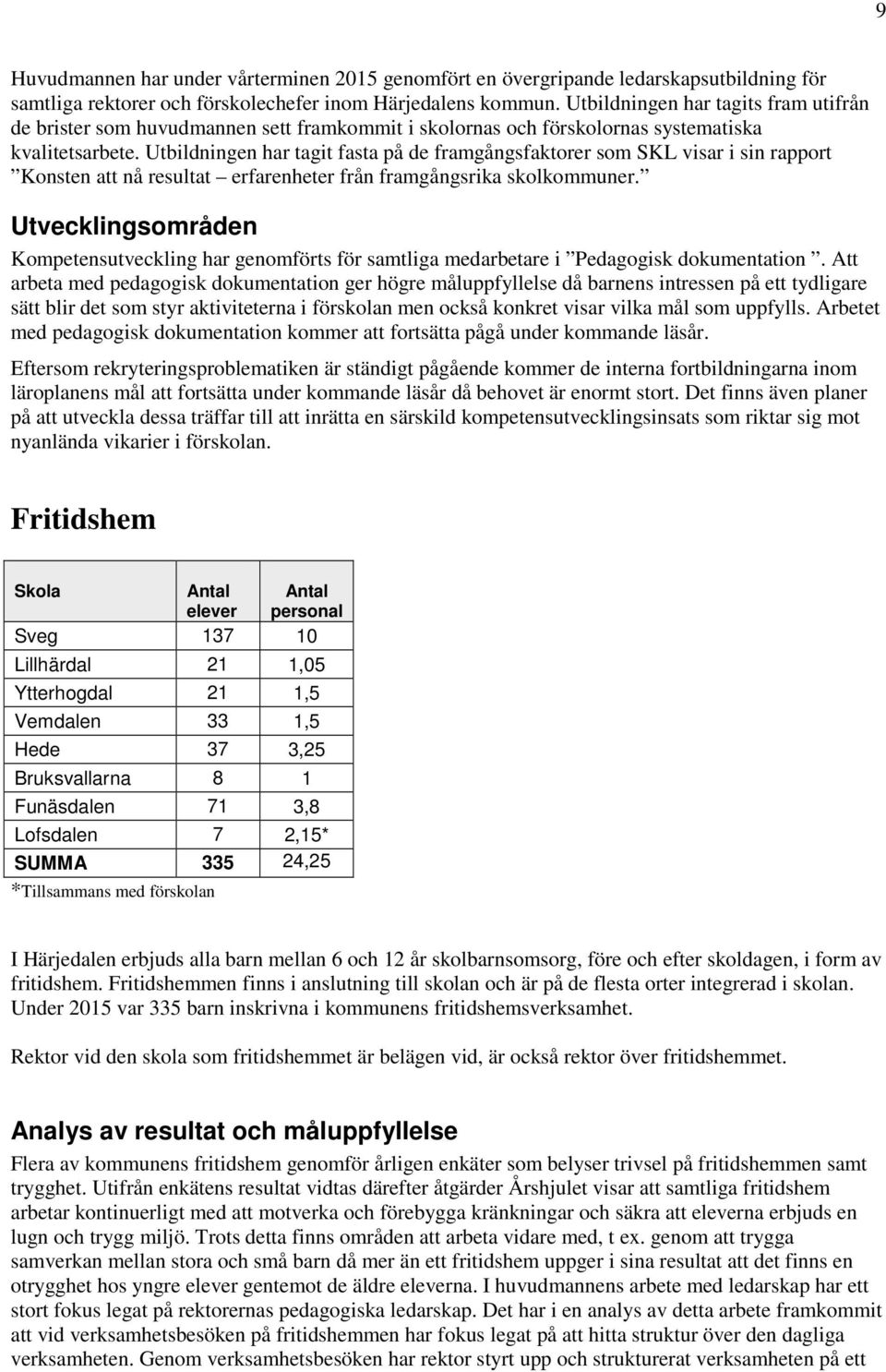 Utbildningen har tagit fasta på de framgångsfaktorer som SKL visar i sin rapport Konsten att nå resultat erfarenheter från framgångsrika skolkommuner.