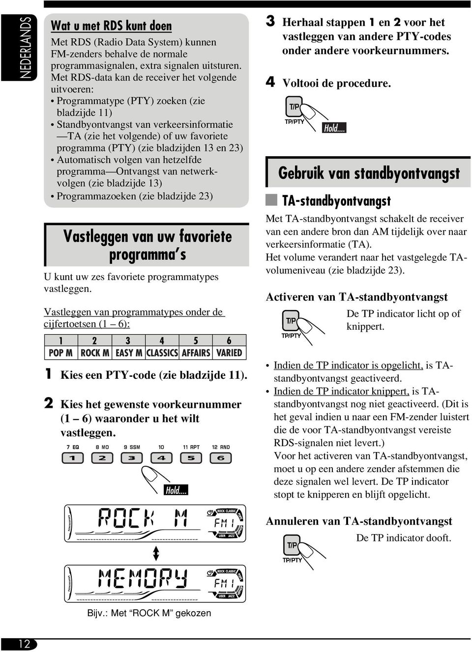 bladzijden 13 en 23) Automatisch volgen van hetzelfde programma Ontvangst van netwerkvolgen (zie bladzijde 13) Programmazoeken (zie bladzijde 23) Vastleggen van uw favoriete programma s U kunt uw zes