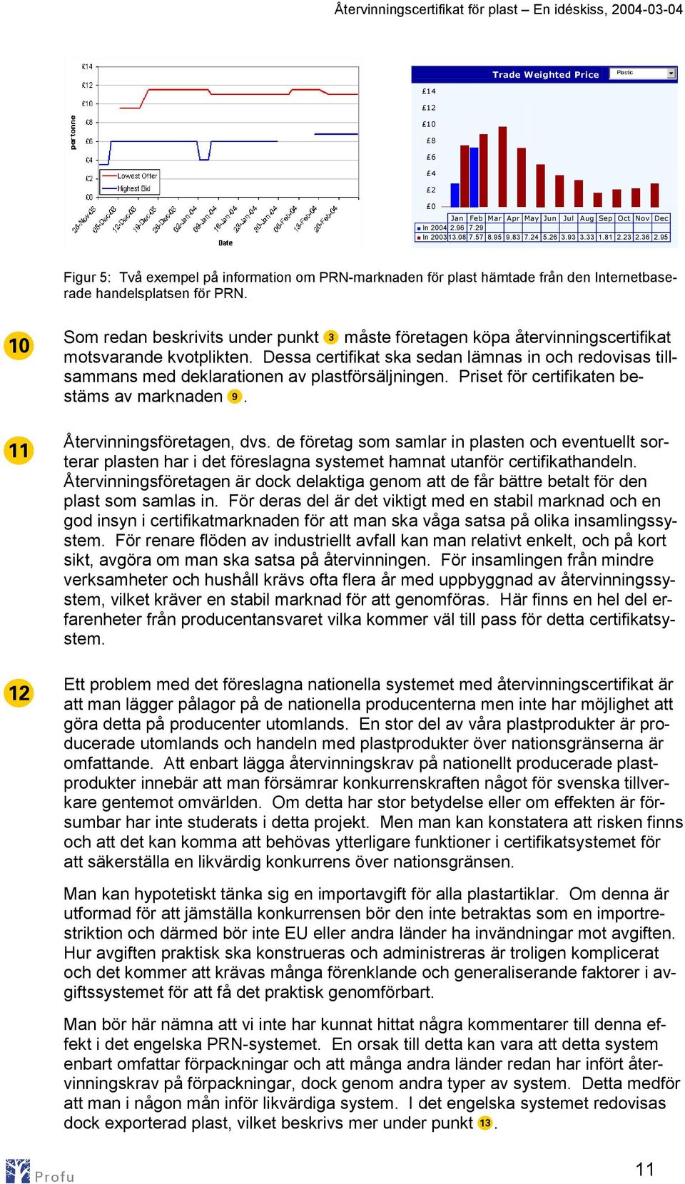 10 11 12 Som redan beskrivits under punkt 3 måste företagen köpa återvinningscertifikat motsvarande kvotplikten.