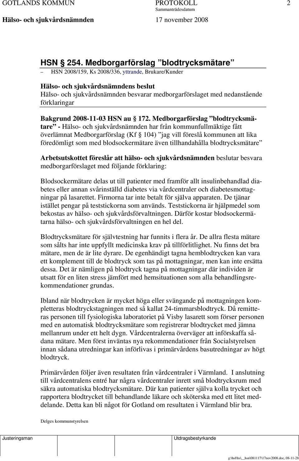 förklaringar Bakgrund 2008-11-03 HSN au 172.