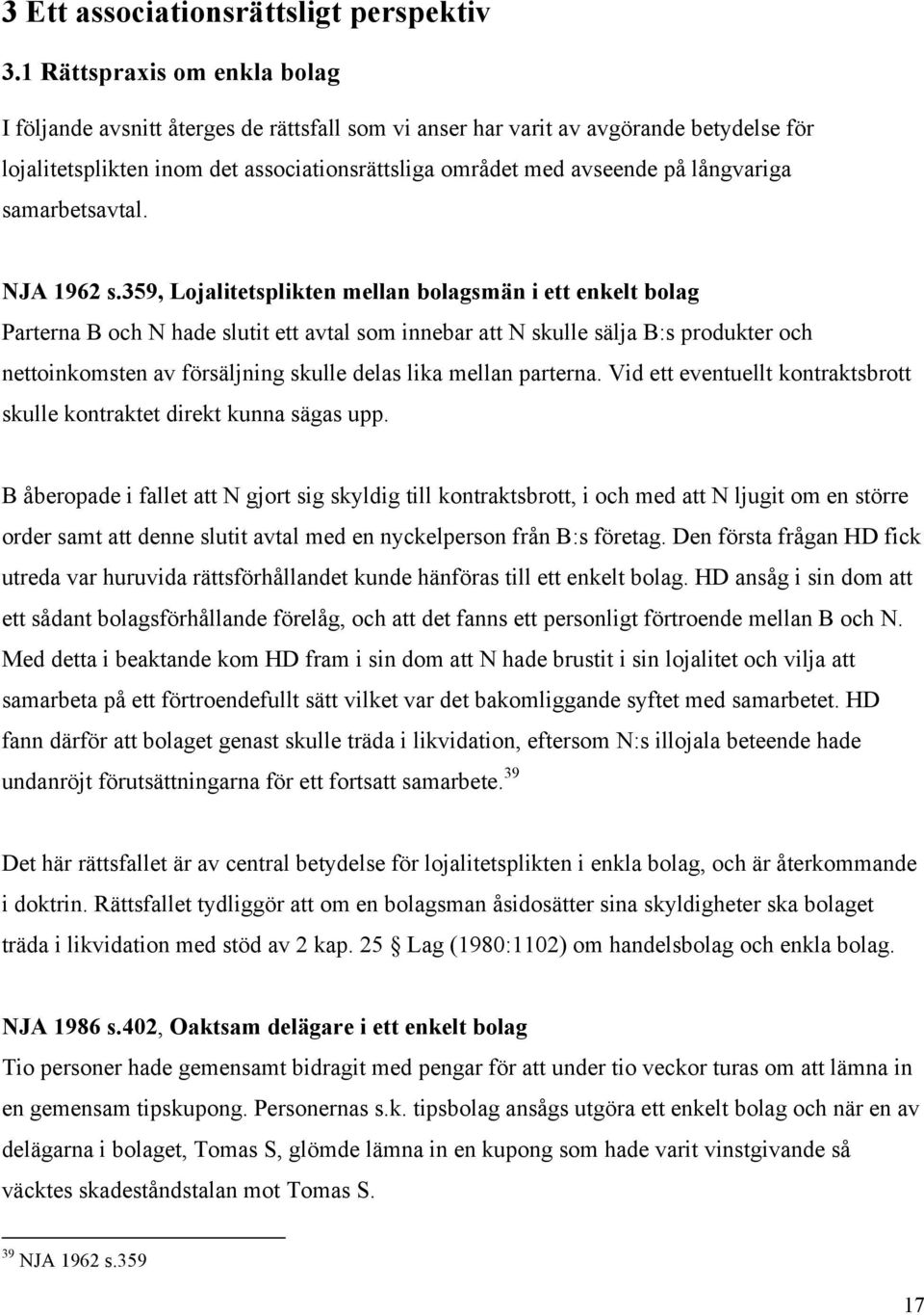 långvariga samarbetsavtal. NJA 1962 s.