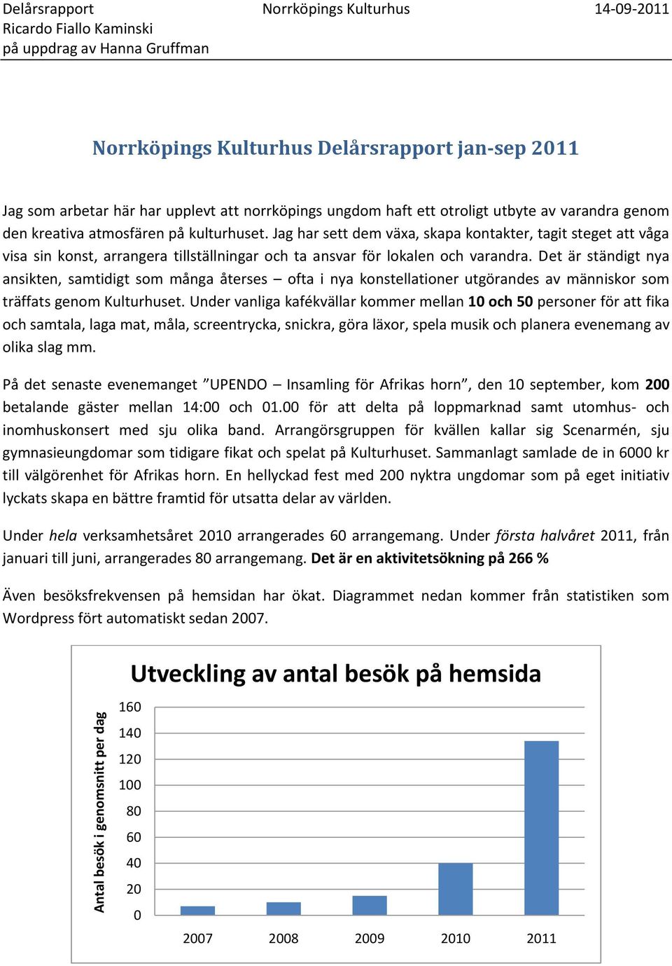 Jag har sett dem växa, skapa kontakter, tagit steget att våga visa sin konst, arrangera tillställningar och ta ansvar för lokalen och varandra.