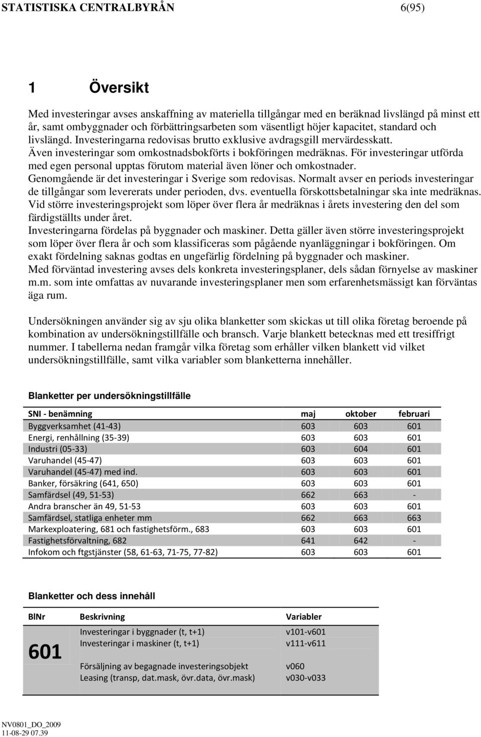 För investeringar utförda med egen personal upptas förutom material även löner och omkostnader. Genomgående är det investeringar i Sverige som redovisas.