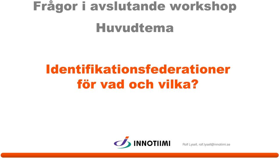 Identifikationsfederationer