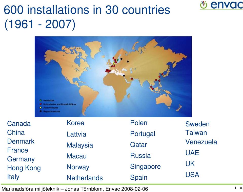 Lattvia Malaysia Macau Norway Netherlands Polen Portugal