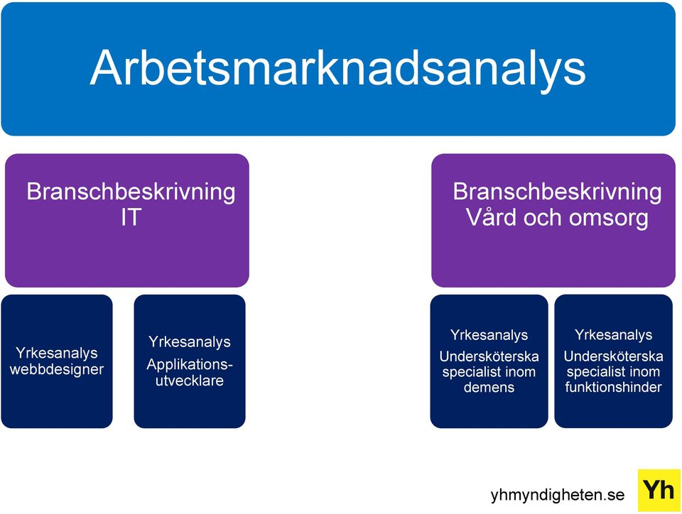 Applikationsutvecklare Yrkesanalys Undersköterska specialist