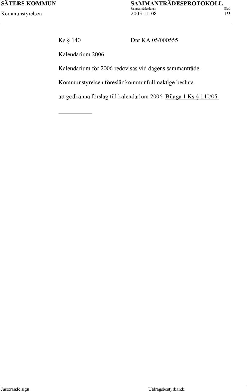 sammanträde.