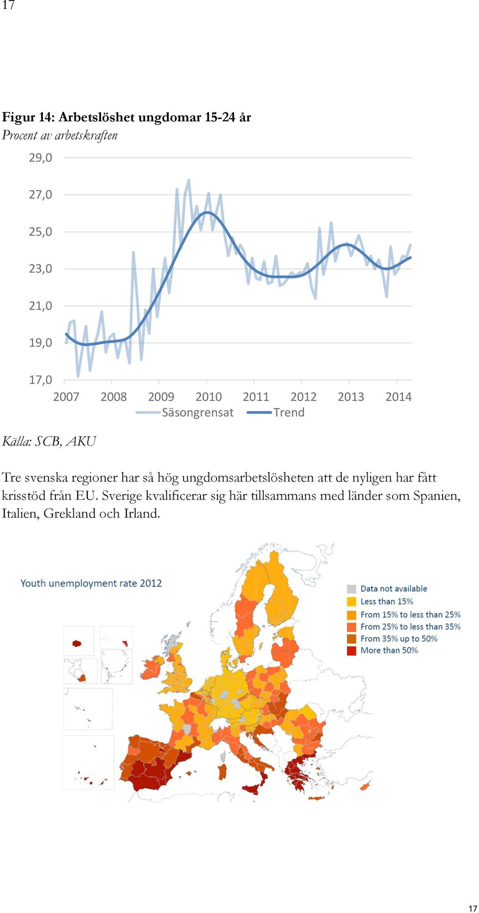 Tre svenska regioner har så hög ungdomsarbetslösheten att de nyligen har fått krisstöd från