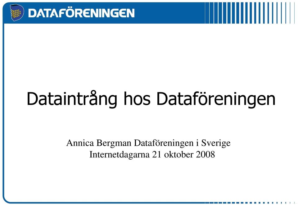Bergman Dataföreningen i