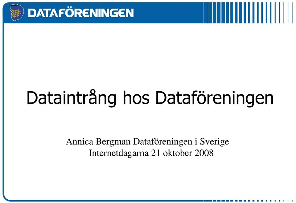 Bergman Dataföreningen i