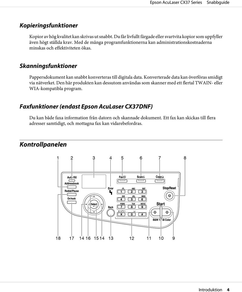 Konverterade data kan överföras smidigt via nätverket. Den här produkten kan dessutom användas som skanner med ett flertal TWAIN- eller WIA-kompatibla program.
