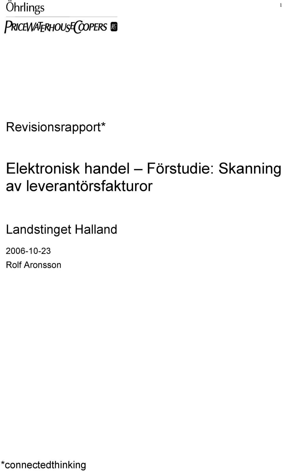 leverantörsfakturor Landstinget