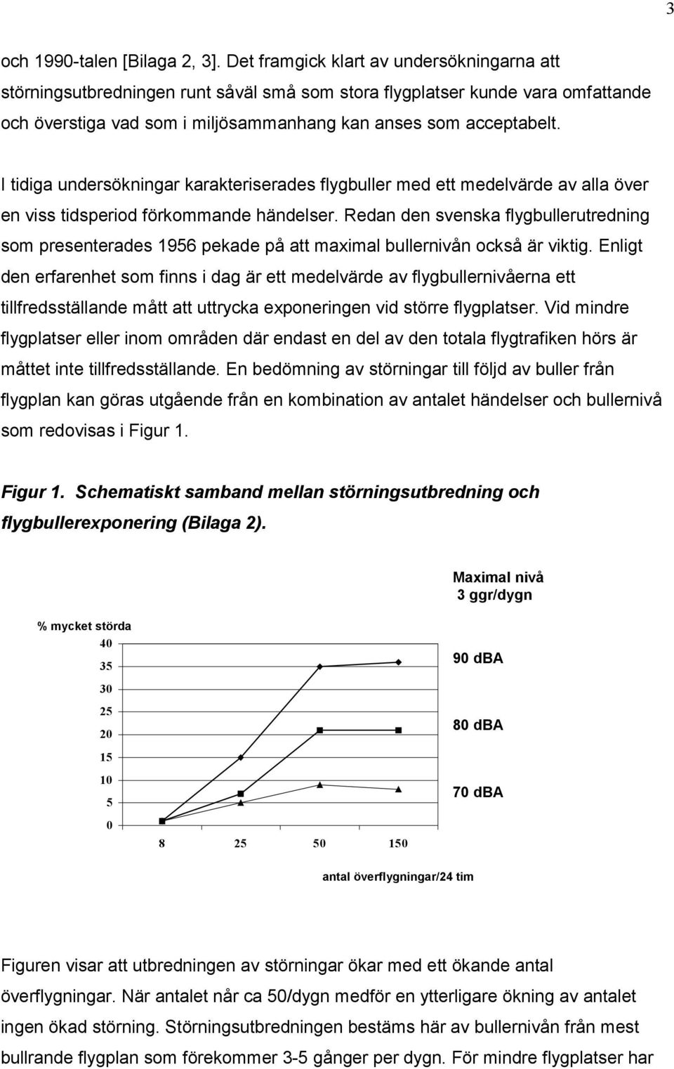 I tidiga undersökningar karakteriserades flygbuller med ett medelvärde av alla över en viss tidsperiod förkommande händelser.