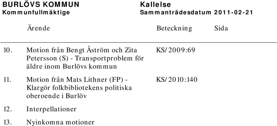 för äldre inom Burlövs kommun 11.