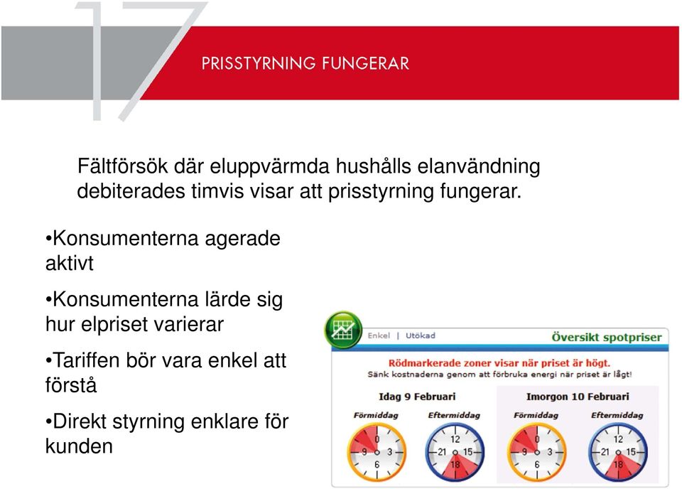 Konsumenterna agerade aktivt Konsumenterna lärde sig hur