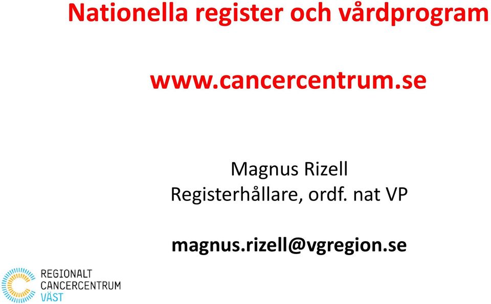 se Magnus Rizell