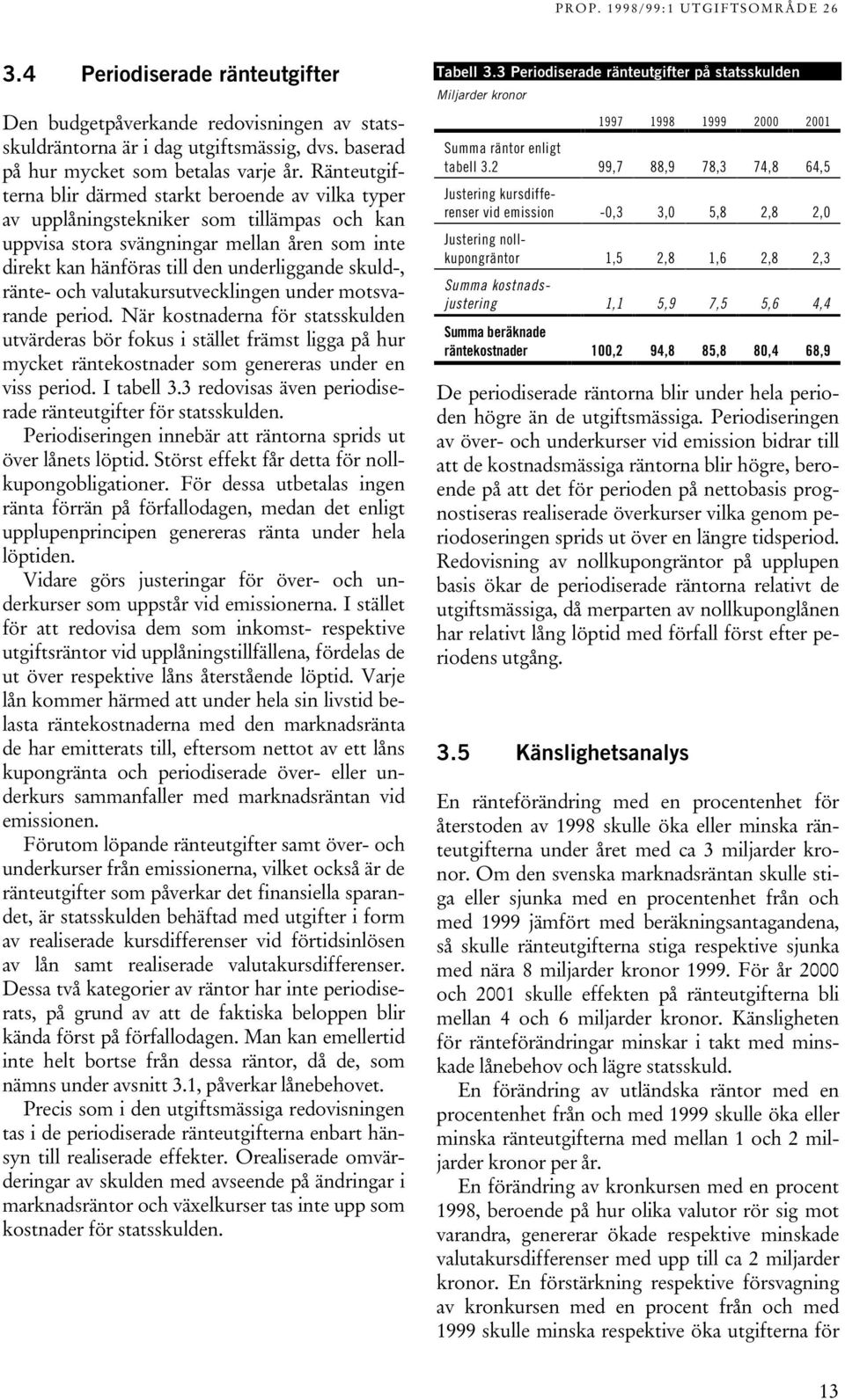 skuld-, ränte- och valutakursutvecklingen under motsvarande period.