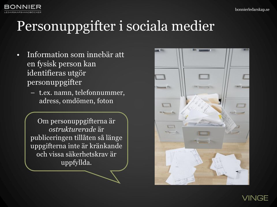 namn, telefonnummer, adress, omdömen, foton Om personuppgifterna är