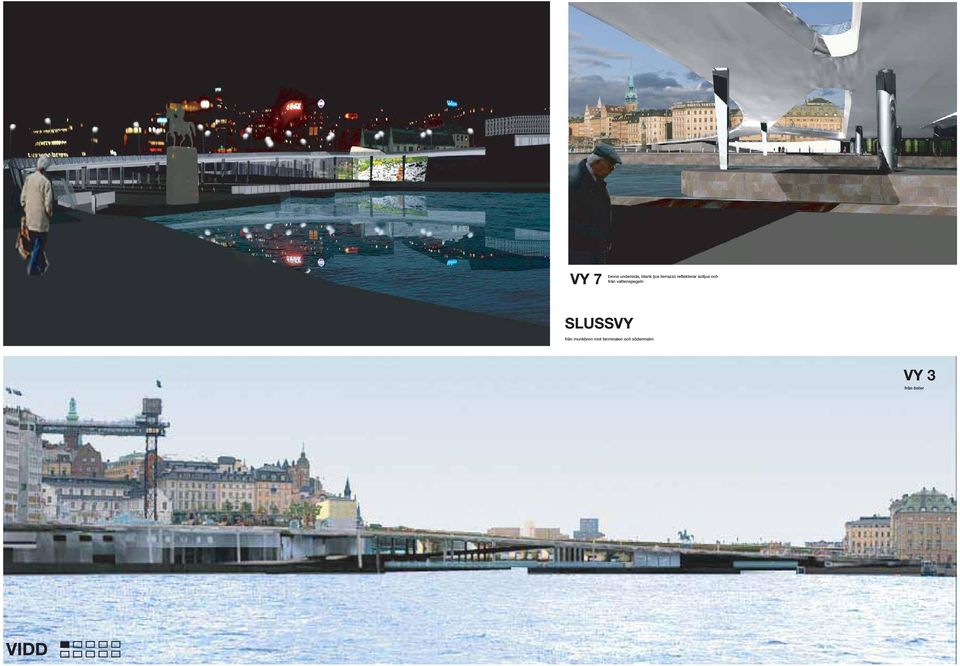 vattenspegeln SLUSSVY från munkbron