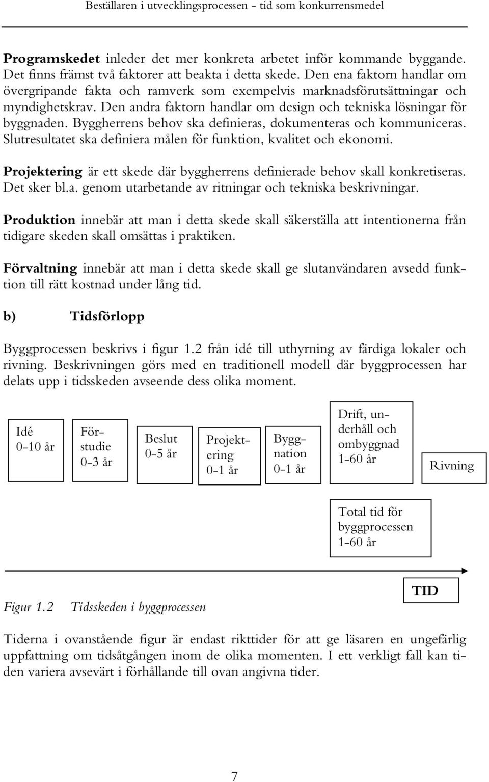 Byggherrens behov ska definieras, dokumenteras och kommuniceras. Slutresultatet ska definiera målen för funktion, kvalitet och ekonomi.