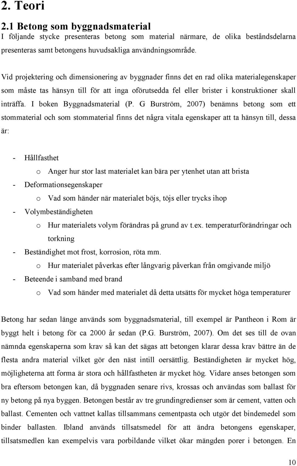 I boken Byggnadsmaterial (P.