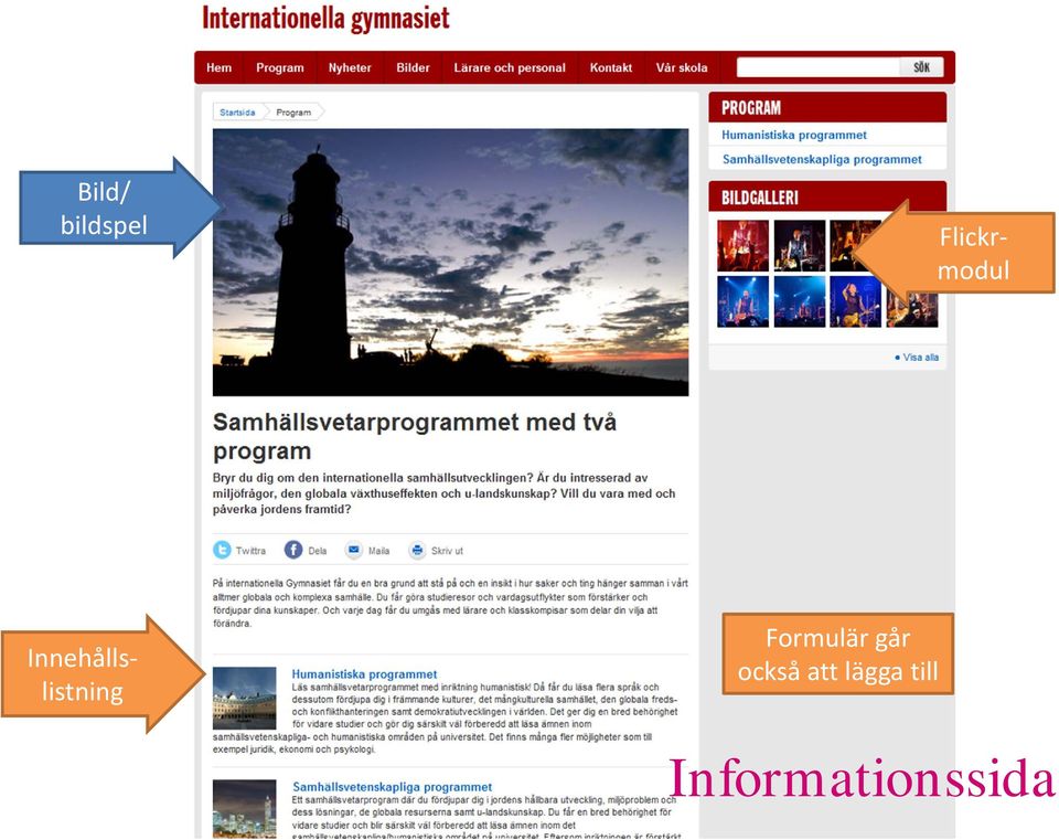 Flickrmodul Formulär