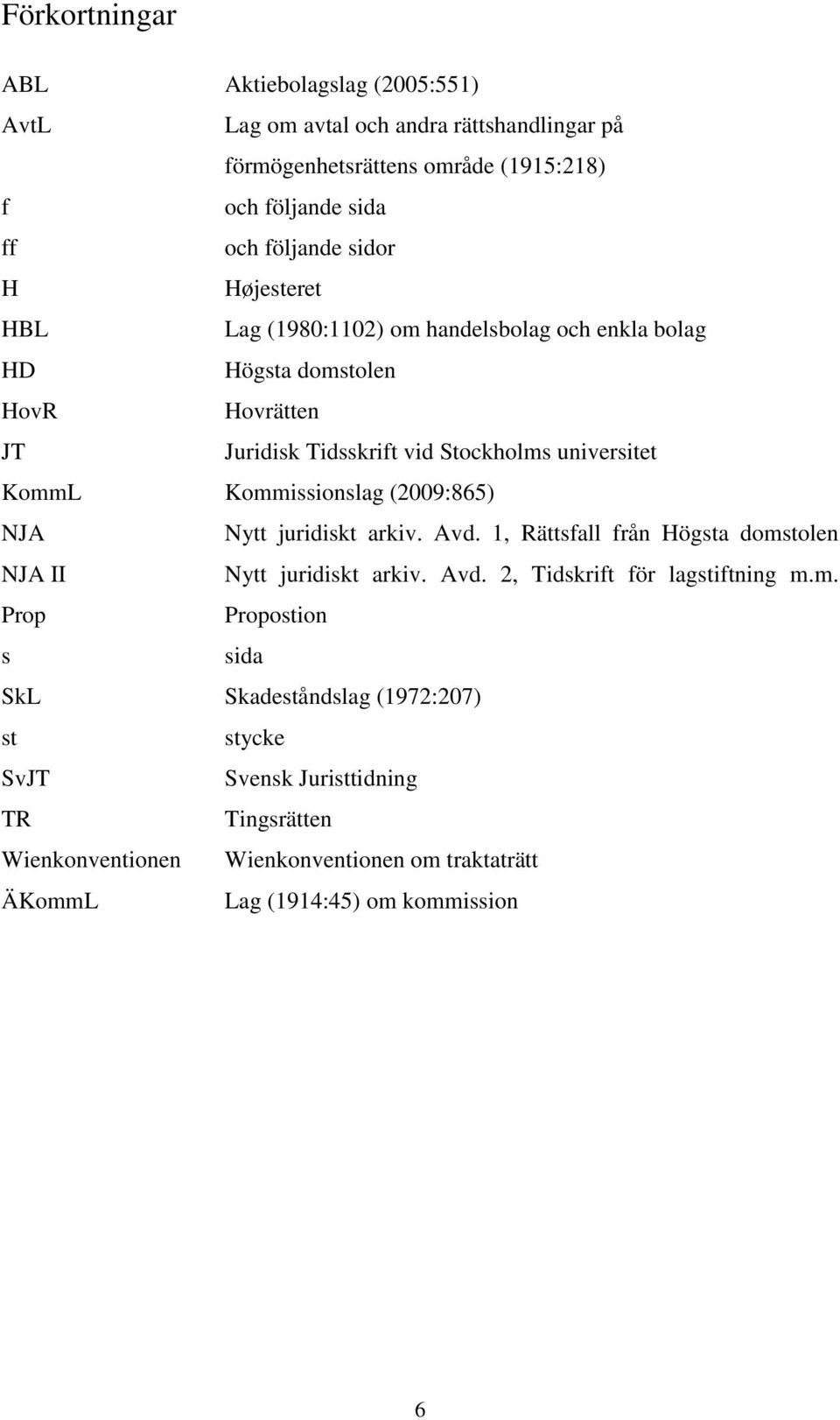 Kommissionslag (2009:865) NJA Nytt juridiskt arkiv. Avd. 1, Rättsfall från Högsta domstolen NJA II Nytt juridiskt arkiv. Avd. 2, Tidskrift för lagstiftning m.m. Prop