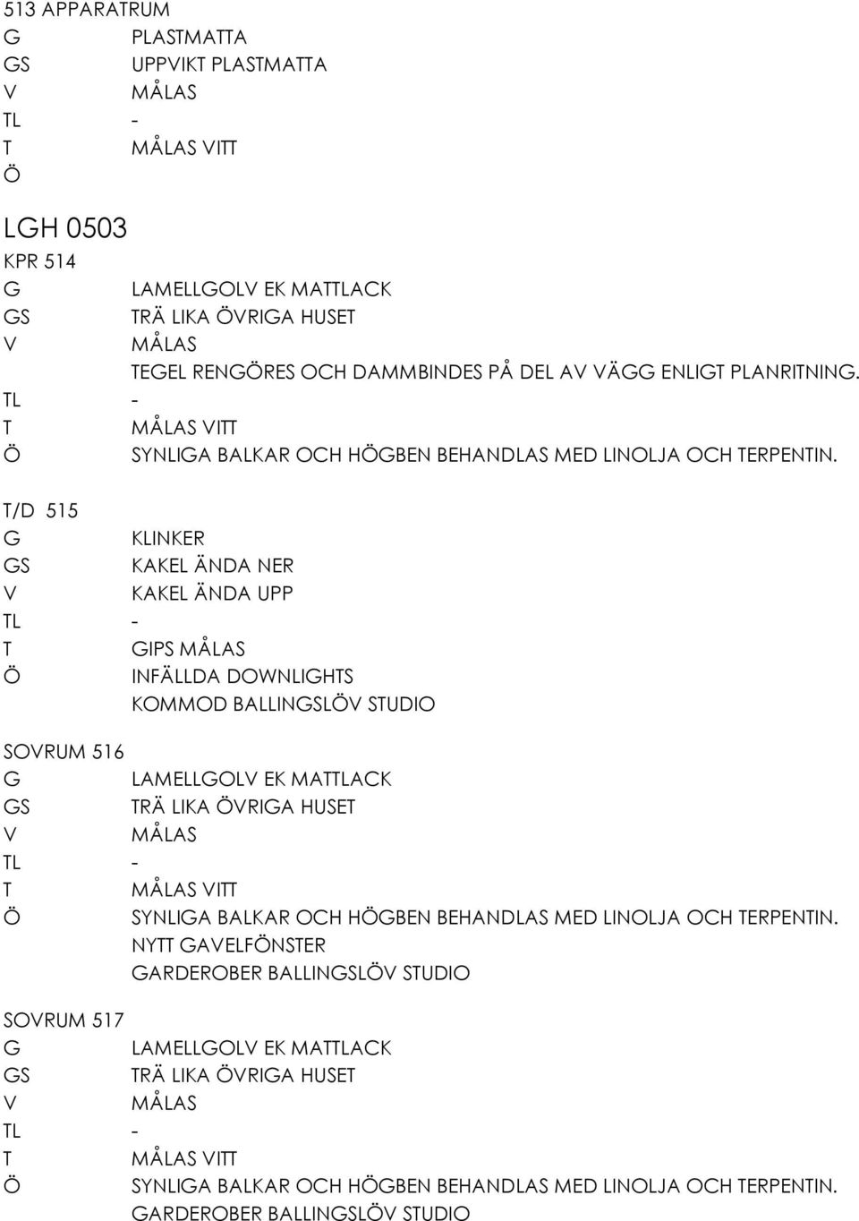 /D 515 KLINKER S KAKEL ÄNDA NER KAKEL ÄNDA UPP L - IPS INFÄLLDA DOWNLIHS KOMMOD BALLINSL SUDIO SORUM 516 LAMELLOL EK MALACK S RÄ LIKA RIA HUSE L - I