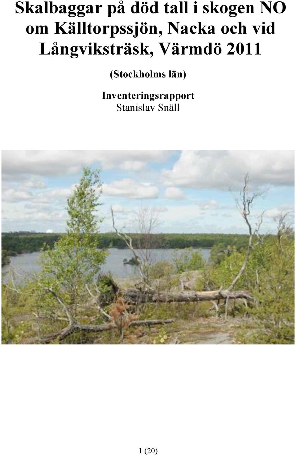 Långviksträsk, Värmdö 2011 (Stockholms