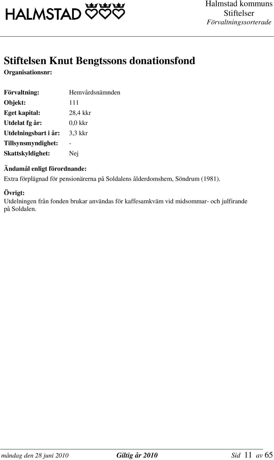 ålderdomshem, Söndrum (1981).