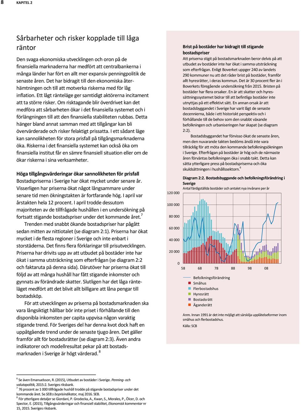 Ett lågt ränteläge ger samtidigt aktörerna incitament att ta större risker.