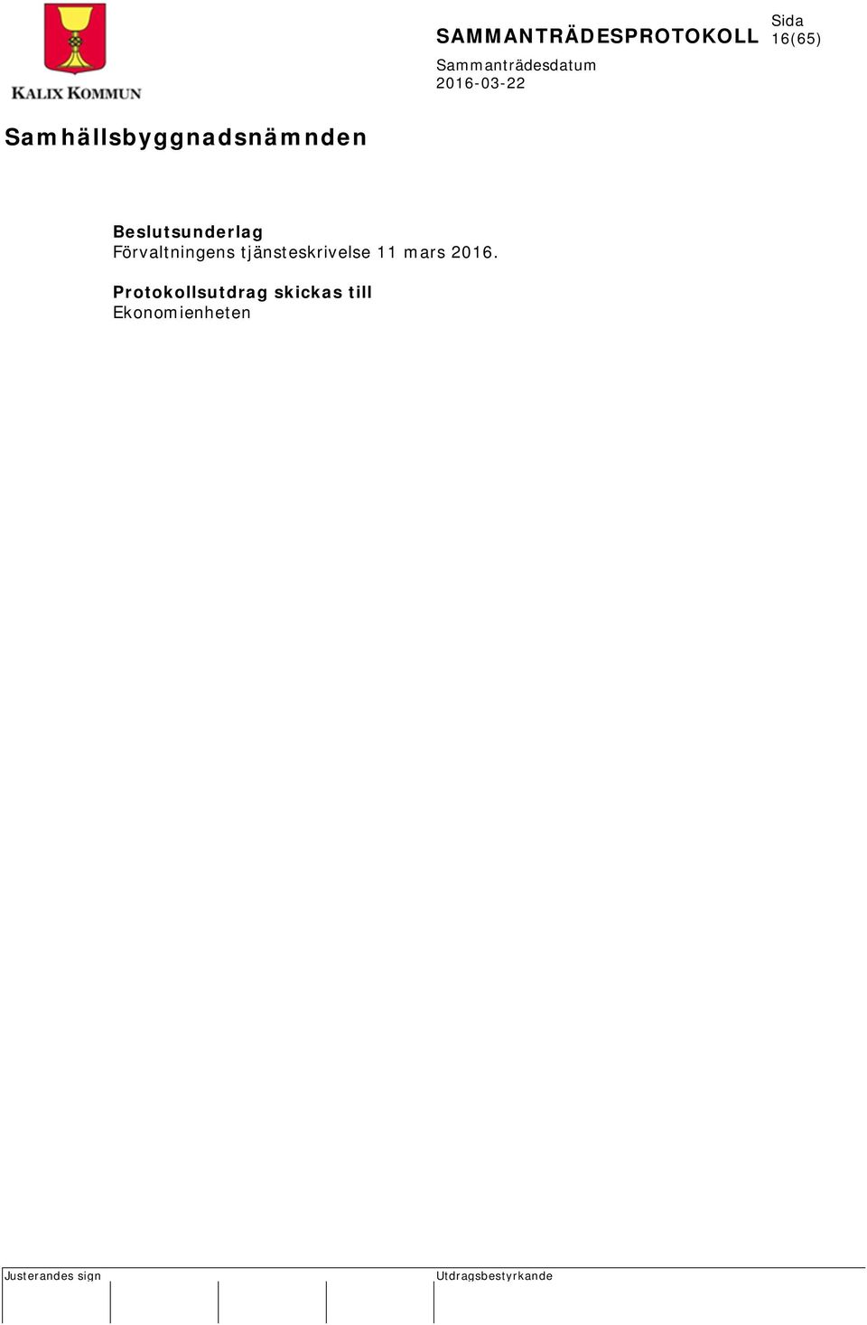tjänsteskrivelse 11 mars