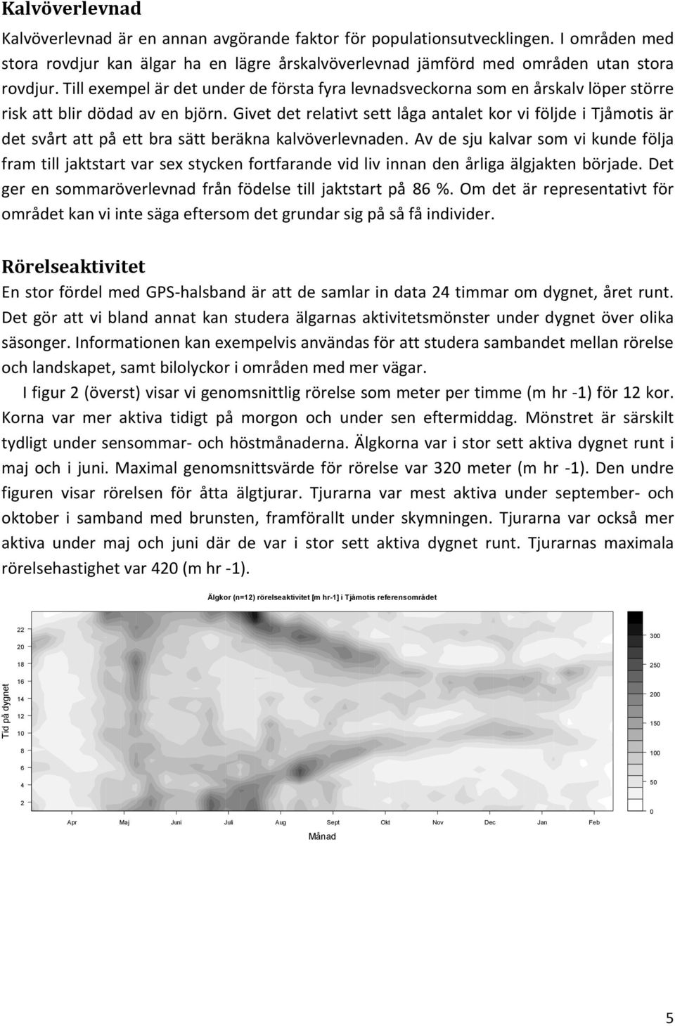 Till exempel är det under de första fyra levnadsveckorna som en årskalv löper större risk att blir dödad av en björn.