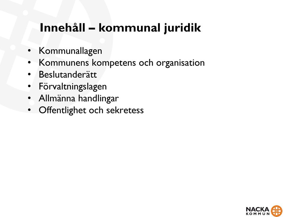 organisation Beslutanderätt