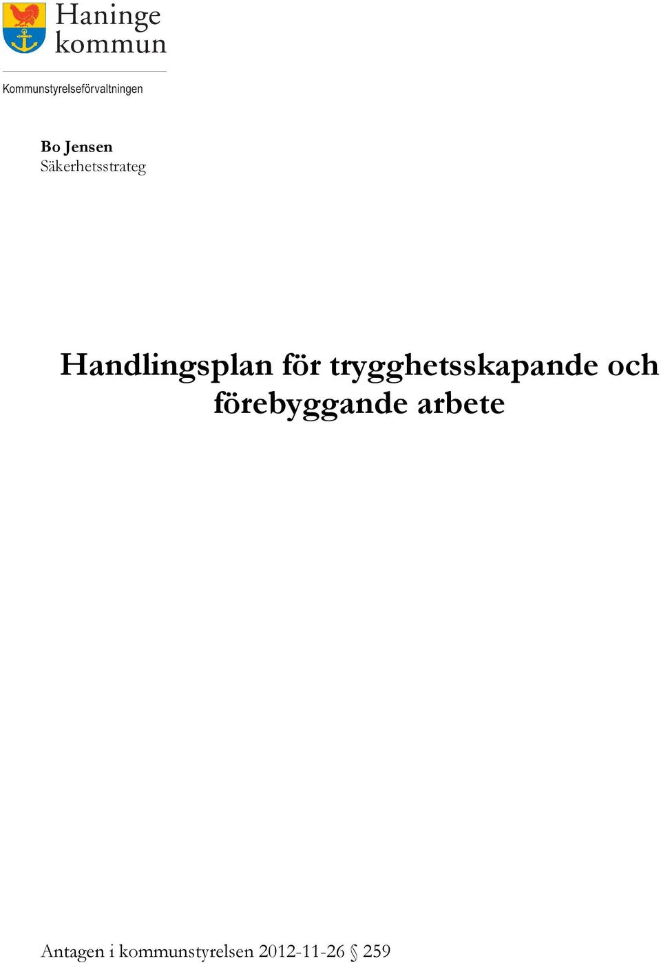 trygghetsskapande och