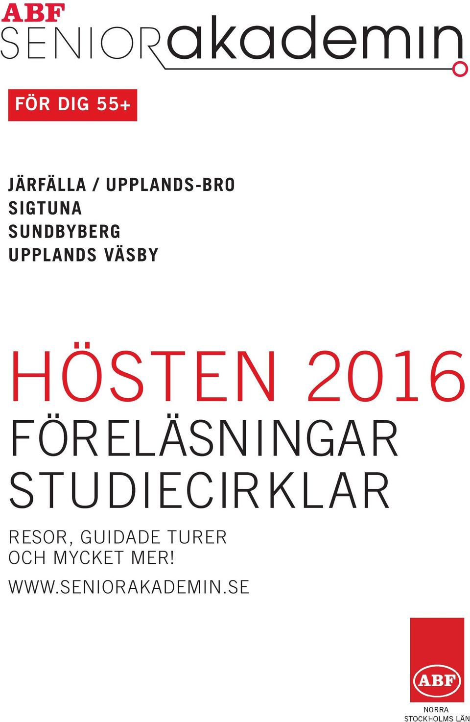 2016 föreläsningar STUDIEcirklar resor,