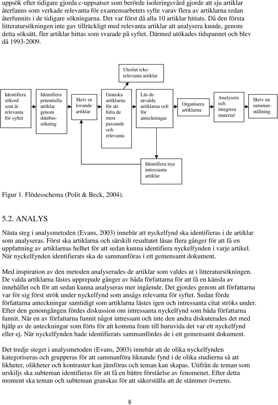 Då den första litteratursökningen inte gav tillräckligt med relevanta artiklar att analysera kunde, genom detta söksätt, fler artiklar hittas som svarade på syftet.