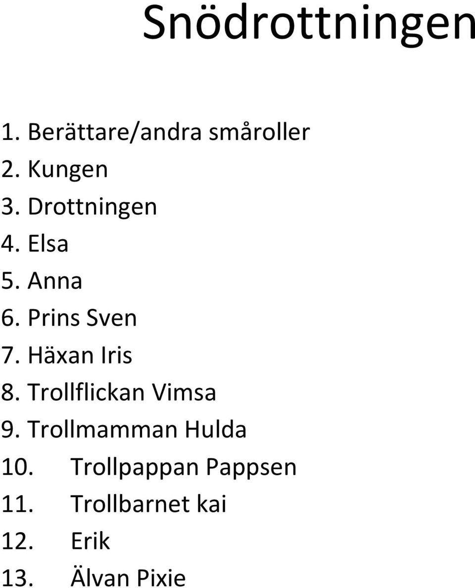 Häxan Iris 8. Trollflickan Vimsa 9.