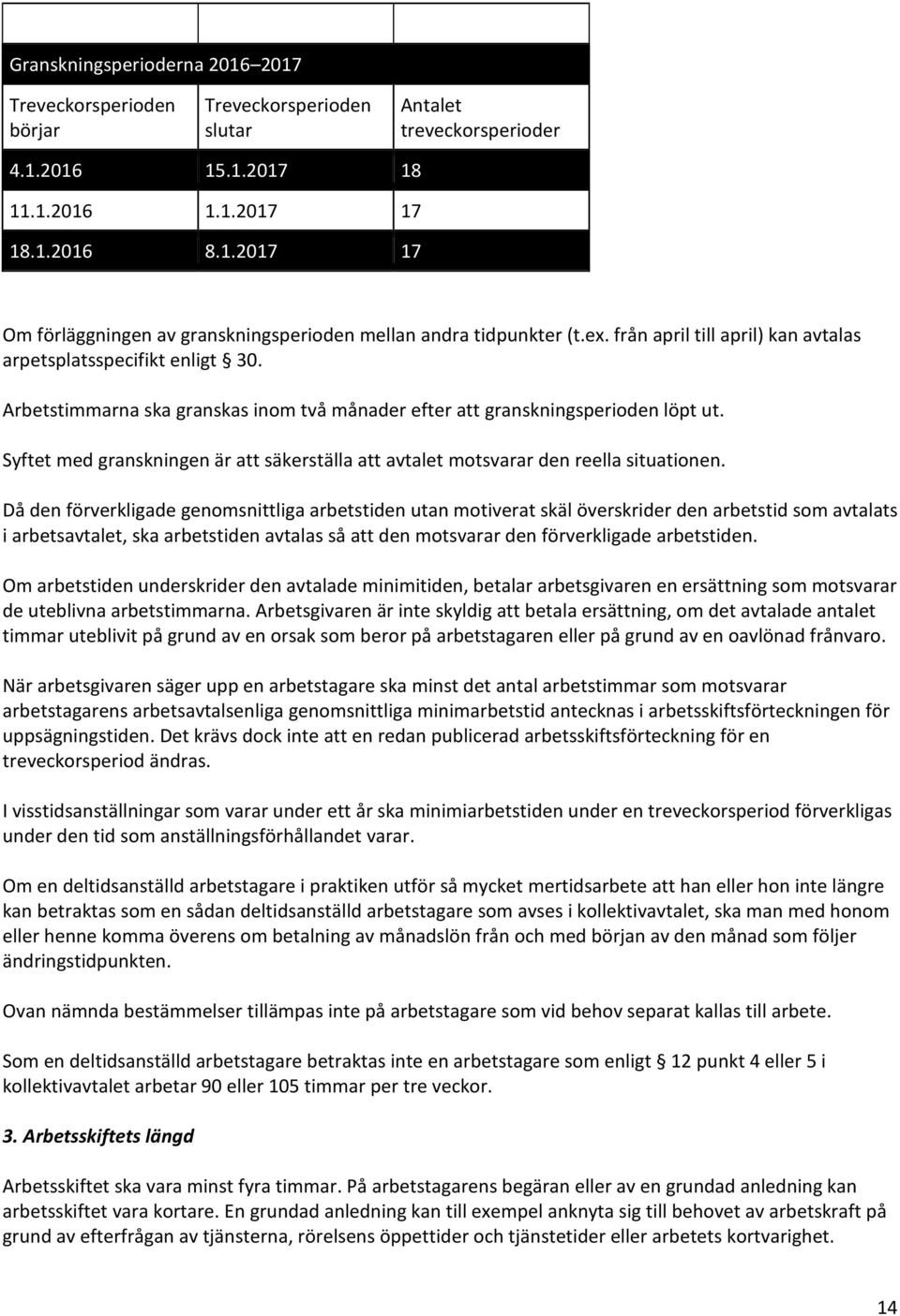 Syftet med granskningen är att säkerställa att avtalet motsvarar den reella situationen.