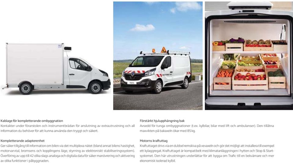 Kompletterande adapterenhet Ger säker tillgång till information om bilen via det multiplexa nätet (bland annat bilens hastighet, motorvarvtal, bromsens och kopplingens läge, styrning av elektroniskt