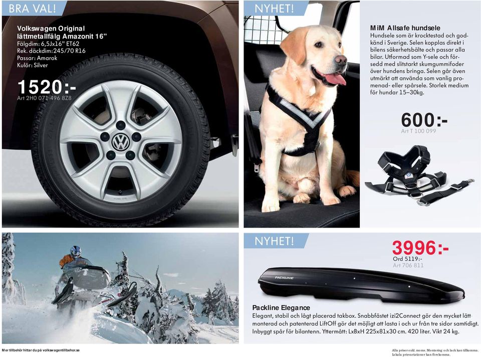 1520:- MiM Allsafe hundsele