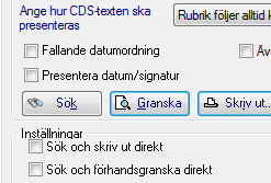 3. Välj rätt Genomförandeplan i Mallar. 4. Bocka i Sök aktuella texter på dagens datum och Visa inte dialogen Dokumentnamn 5.