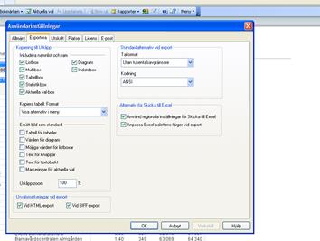 ctrl+alt+ut Gå till fliken exportera Bocka i kopiering till urklipp Diagram och tabellbox Nu får med sig